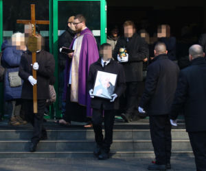 Pogrzeb Mirosława Krawczyka w Gdańsku: Aneta Zając i Mikołaj Krawczyk