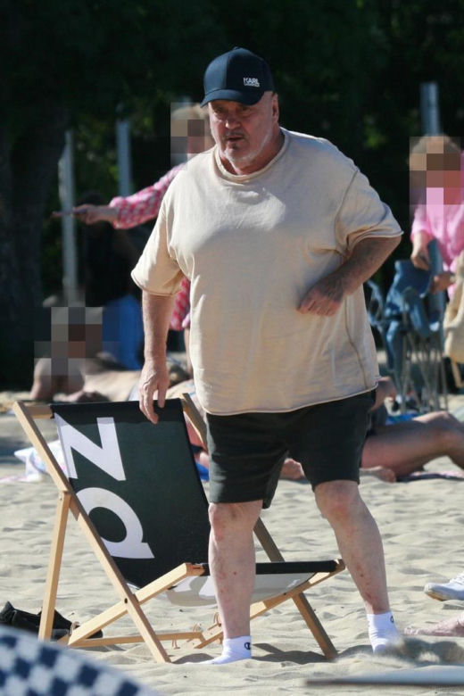 Marian Lichtman na plaży