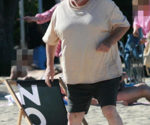 Marian Lichtman na plaży
