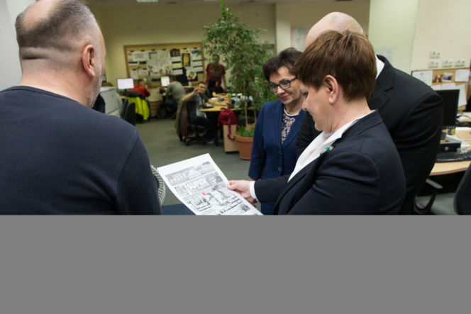 Premier Beata Szydło w redakcji Super Expressu