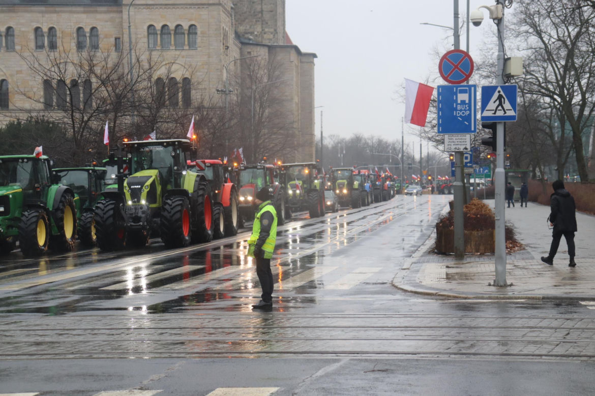 Protest rolników w Poznaniu 