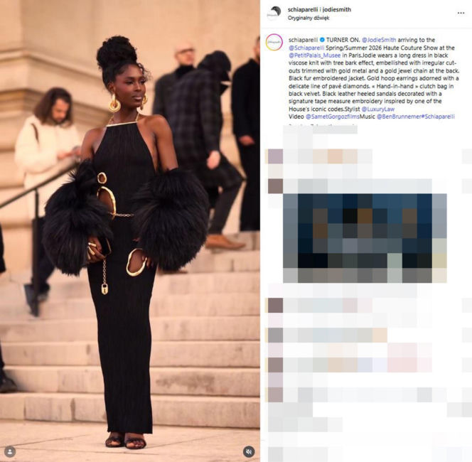 Tłum gwiazd  na pokazie Schaparelli