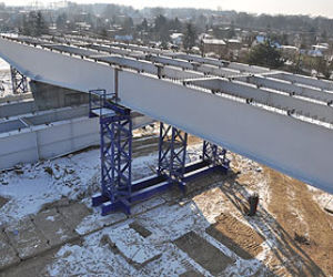 Budowa mostu w Toruniu