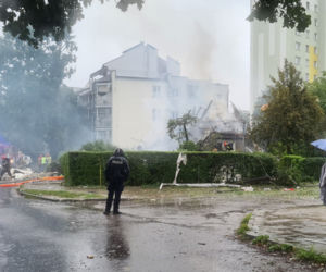 Wybuch w Toruniu. Ten dom wyleciał w powietrze