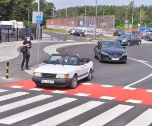 Rajd prezydenckim kabrioletem po nowej drodze