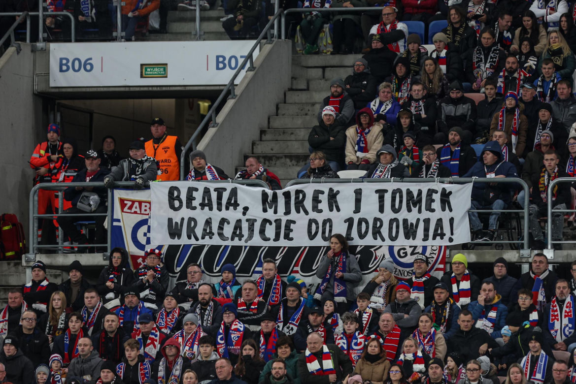 Górnik Zabrze - Jagiellonia Białystok, zdjęcia kibiców i zawodników z meczu 13. kolejki PKO BP Ekstraklasy