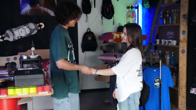 Barwy szczęścia, odc. 3288. Ewa (Gabriela Ziembicka), Romeo (Jacek Tyszkiewicz)