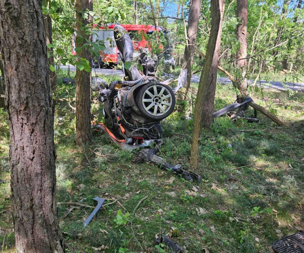 Tragiczny wypadek w Zbiersku-Kolonii. Nie żyje młody kierowca