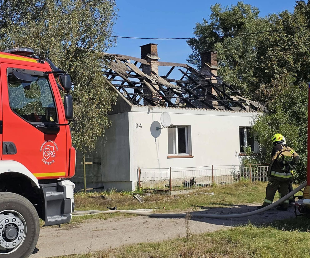 Pożar domu pod Żninem. Nie żyje mężczyzna [ZDJĘCIA]