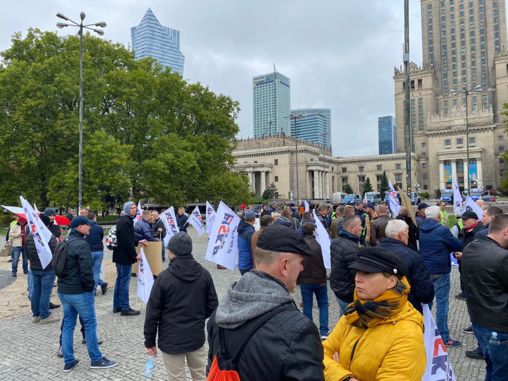 Protest SKP w Warszawie