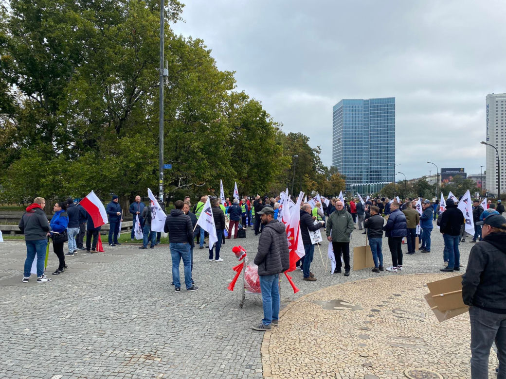 Protest SKP w Warszawie