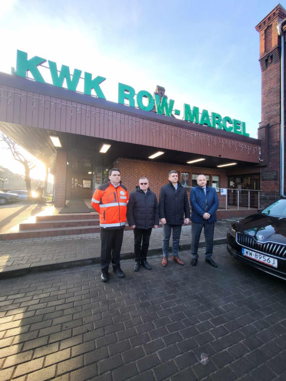 Konferencja po wstrząsie w kopalni Marcel w Radlinie