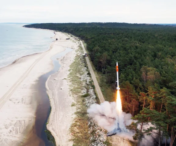 Start polskiej rakiety PERUN z sukcesem