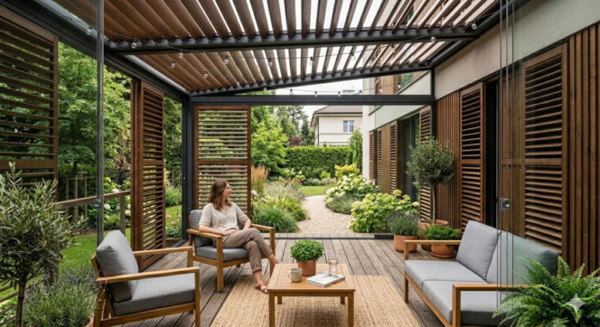 Żaluzje ruchome tarasowe