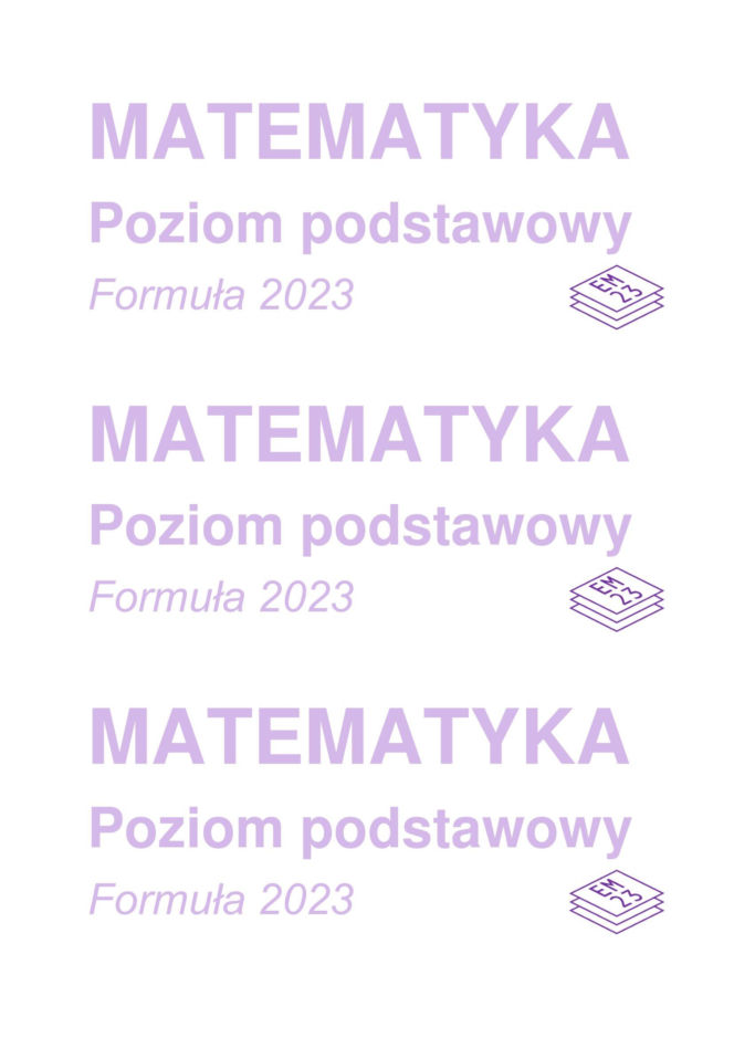 Matura 2026 z matematyki: arkusze CKE, poziom podstawowy [Formuła 2023] 05.05.2026