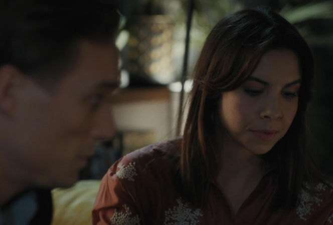 M jak miłość, odcinek 1923. Aneta (Ilona Janyst), Olek (Maurycy Popiel)