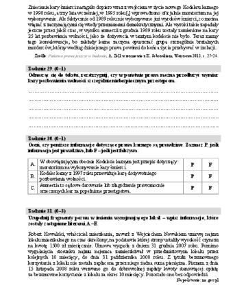 Matura rozszerzona WOS 12