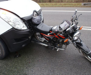 Poważny wypadek w Złotopolu. Motorowerzysta trafił do szpitala
