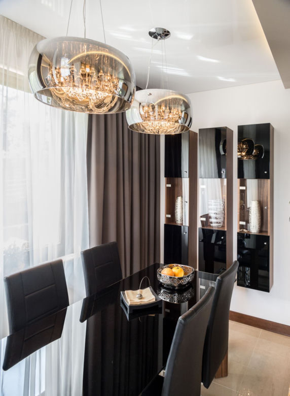 Jadalnia w stylu glamour