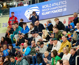 Halowe Mistrzostwa Świata w Lekkoatletyce Kujawy Pomorze 26 w Toruniu. Zdjęcia kibiców i zawodników z 1. dnia imprezy