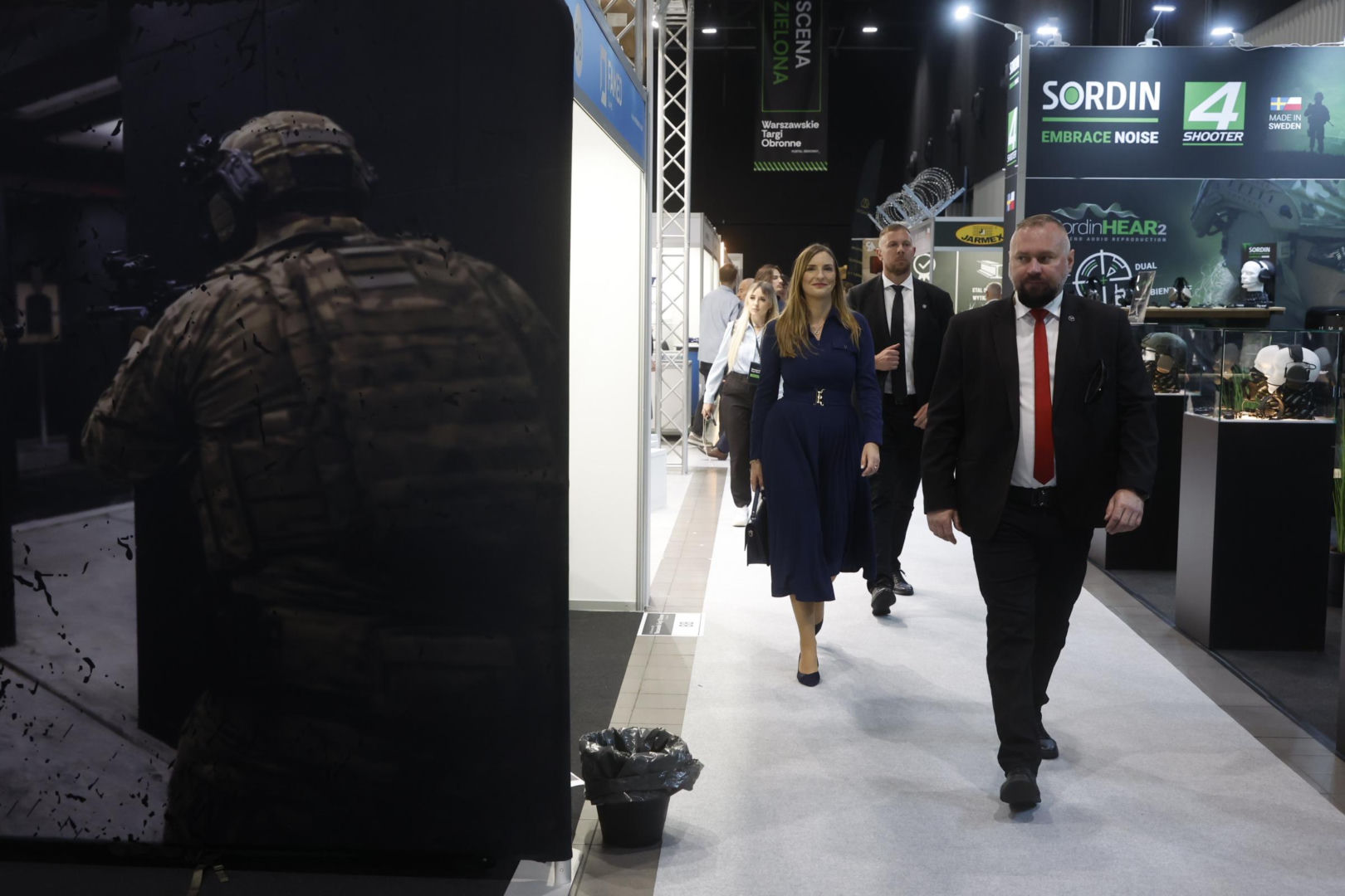 Magdalena Sobkowiak-Czarnecka podczas Warszawskich Targów Obronnych w Expo XXI