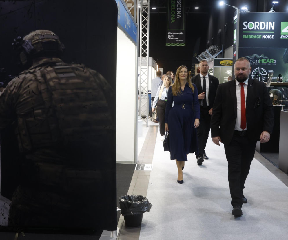 Magdalena Sobkowiak-Czarnecka podczas Warszawskich Targów Obronnych w Expo XXI