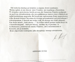 Nie wpuściłeś księdza po kolędzie