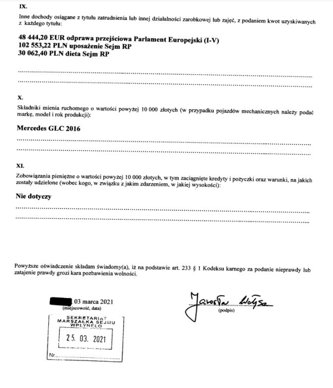 Wałęsa ujawnia, ile ma pieniędzy