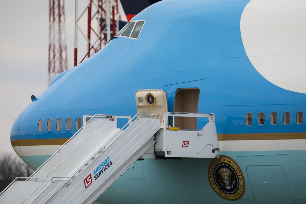 Samolot Air Force One na Lotnisku Chopina