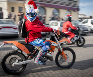 MotoMikołaje 2015 Lublin: Motocykliści z prezentami dla dzieci