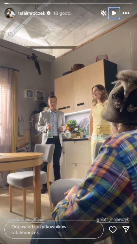M jak miłość. Franka (Dominika Kachlik), stryj Jędrzej Gutowski (Piotr Majerczyk), Piotrek (Marcin Mroczek)