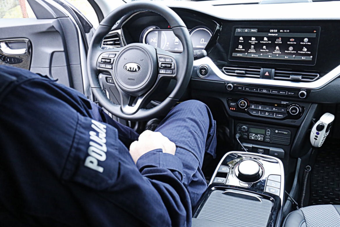 Policyjne Kia e-Niro to pierwsze elektryczne radiowozy w Lublinie