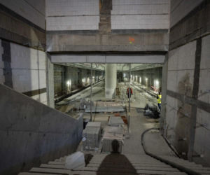 Budowa trzech nowych stacji metra linii M2 (marzec 2026)