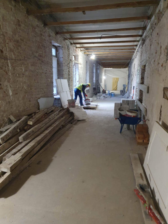 Remont hotelu przyn hali sportowej w Przemyślu