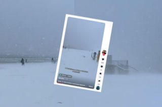 Ten widok mrozi krew w żyłach! Nagrała plażę w Gdańsku zimą