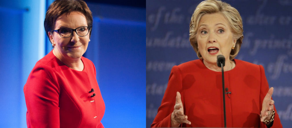 KLĄTWA czerwonego żakietu Kopacz przejdzie na Clinton?