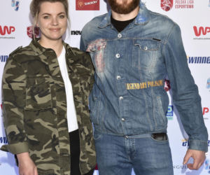 Jan Błachowicz z partnerką i synem