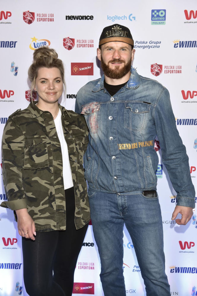 Jan Błachowicz z partnerką i synem