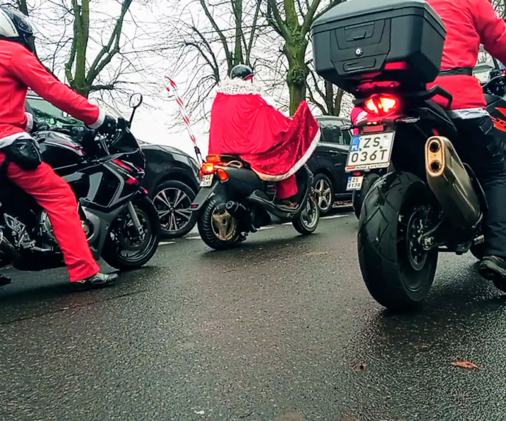 Motomikołaje przejechały ulicami Szczecina