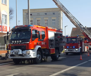 Pali się budynek Panoramy Leszczyńskiej w Lesznie