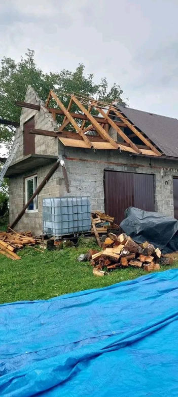 Potężne nawałnice przeszły przez powiaty brzeski i bocheński