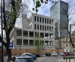 Plebania na zlikwidowanym cmentarzu Świętokrzyski w Warszawie