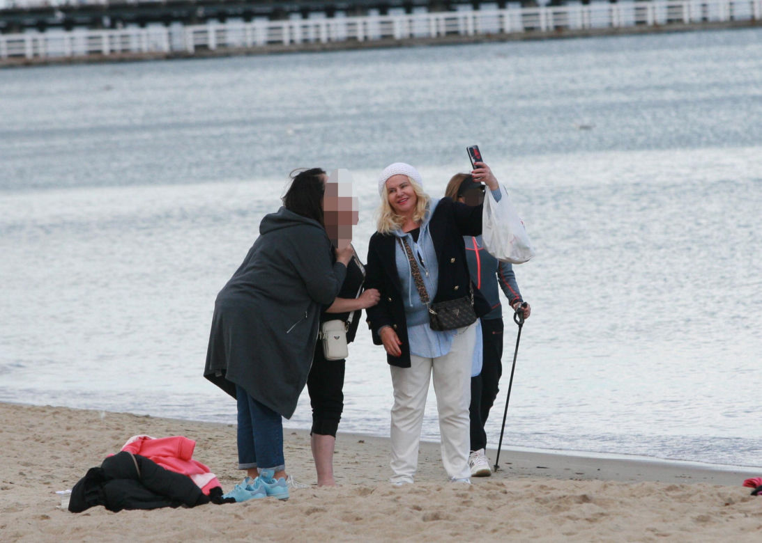 Morsy dorwały Joannę Kurowską na plaży