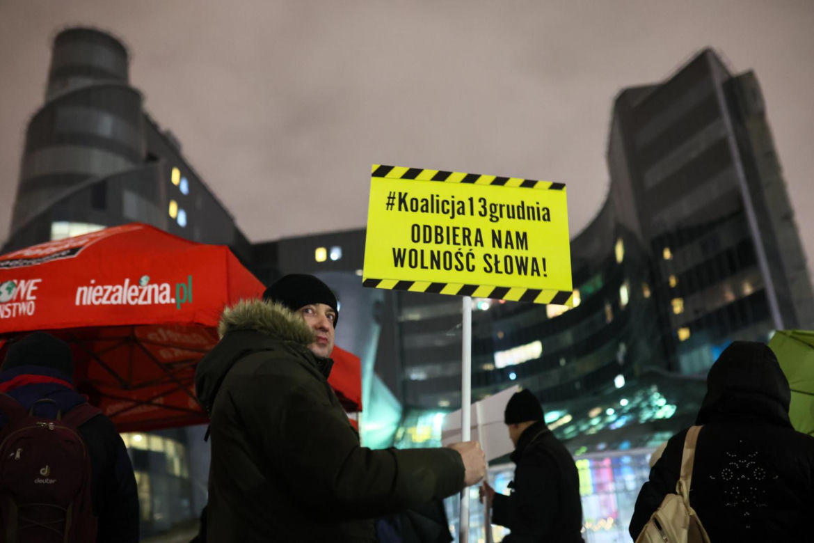 Protest pod siedzibą TVP