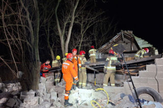 Zawalenie się domu pod Zgierzem