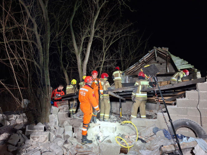 Zawalenie się domu pod Zgierzem