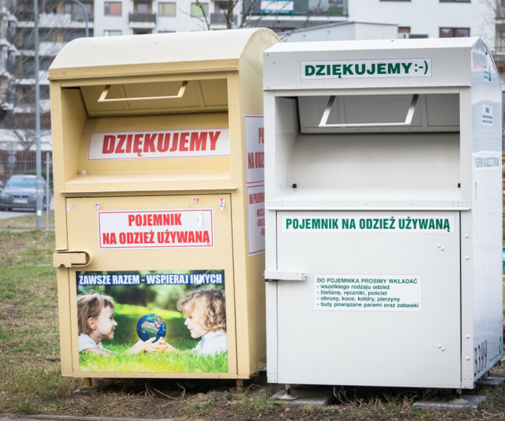 Kontener na odzież używaną