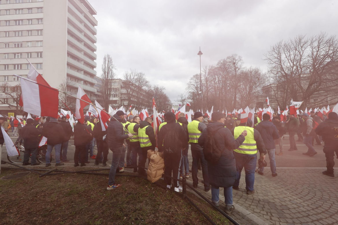 Strajk generalny rolników w Warszawie