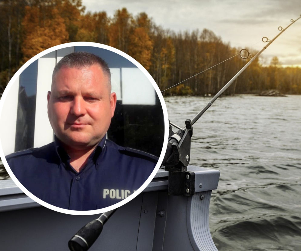 Policjant był na spacerze z kilkumiesięcznym dzieckiem. Uratował życie rybakowi!