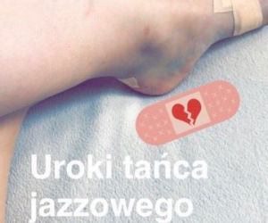 Julia Wróblewska pokazuje uraz na Instagramie